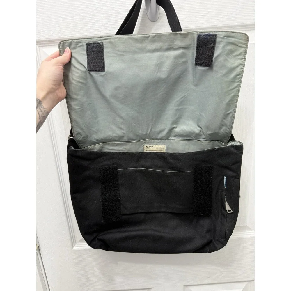 Jack Spade Mens Flap Closure‎ Messenger/ Laptop Shoulder Handbag Black